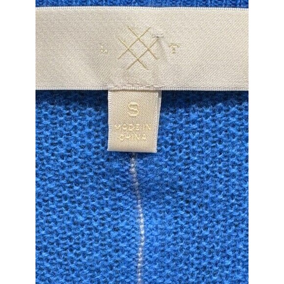 Cashmere  V Neck Soft Sweater Sz Small Blue Old Money - Picture 12 of 12